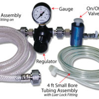 a regulator with hoses for emergency ventilation