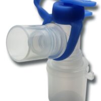 bronchoscope double swivel with blue cap