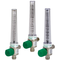 precision medical chrome flowmeters