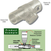 pediatric inline mdi adapter